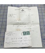 Masonic Ephemera Letter Denying Promotion 1922 Dimmit Lodge 566 A.F. &amp; A.M. - €8,69 EUR