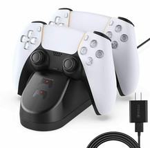 PS5 Controller Charger Station Stand Dual Sense Charging Dock For PlaySt... - £9.36 GBP