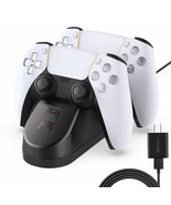 PS5 Controller Charger Station Stand Dual Sense Charging Dock For PlaySt... - £9.60 GBP
