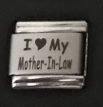 I Heart Love My Mother - In - Law Wholesale Laser Italian Charm Link 9MM L1 - £8.44 GBP