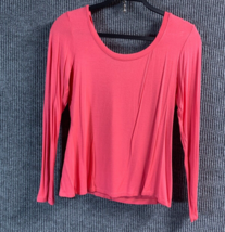 Charlotte Russe Womens XL Pink Long Sleeve Pullover Tunic USA made Polye... - £8.75 GBP