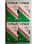 Fujifilm Fuji HQ 120 VHS 6 Hours EP Video Tape Sealed 4 Pack - £15.81 GBP