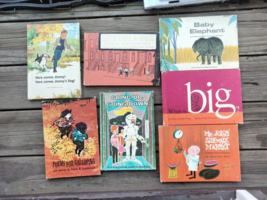 Lot of 7 Vintage 1963 Children&#39;s Hard Cover Books - £16.23 GBP