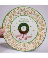 Dayspring Christmas Wreath Dessert Plate &quot;The Meaning Of The Christmas W... - $163.10 MXN