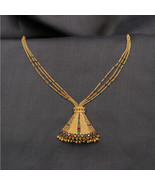 BIS 916 Print Gold 22//2.5cm Necklace Earring Sets Grand Daughter Indian... - £3,188.20 GBP