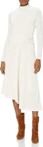 Halston Mujer Campana Terciopelo Burlarse Cuello Manga Larga Vestido de ... - £166.35 GBP