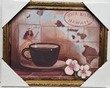 Plastic Decorative Wall Picture, approx. 13&quot;x15.5&quot;, 100% KONA HAWAII COFFEE - £9.46 GBP