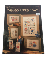 Carol Emmer Cross Stitch Patterns Things Angels Say Guardian Angel Religious - £3.13 GBP