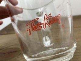 Vintage Fire King Red Writing Glass Measuring 2 Cup 16 Oz Metric Excelle... - $19.75