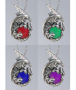 Ball Round Dragon Necklace Chain Pewter Pendant Fellowship Foundry US Ma... - £10.27 GBP