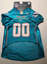 NFL Official Team Pet Wear Embroidered Jersey Miami Dolphins Size Large Dog - $9.49