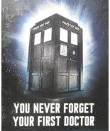 DOCTOR WHO You Never Forget Your First Doctor Black T-shirt XL NEW  Matt... - £11.66 GBP