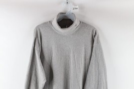 Vintage 90s Champion Mens Medium Classic Logo Long Sleeve Turtleneck Shirt Gray - £39.65 GBP