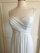 NEW Davids Bridal Formal Goddess Gown Chiffon SeaGlass Sz 10 retail $159... - $87.12