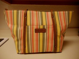 St. John&#39;s Bay Alicia Tote Vista Stripe Handbag New W Tags - £24.89 GBP
