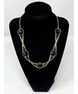 Kate Spade New York Goldtone Faux Onyx Station Necklace - $880.51 MXN