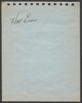 1940&#39;S SIGNED ALBUM PAGE X2 HOOT EVERS BAMA ROWELL TIGERS RED SOX BOSTON... - $13.75 CAD