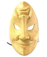 Balinese Happy &amp; Sad Handmade Wood Carved Reversible Face Mask 9.5” - $13.48