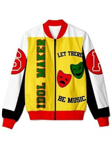 Unisex Idol Maker Salt n Pepa Varsity Jacket | Handmade Yellow Bomber Ja... - £86.92 GBP+