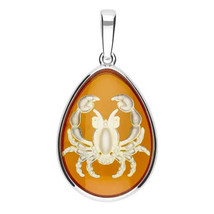 Jewelry of Venus fire Pendant of Goddess Verdandi Baltic amber silver pendant Ca - £555.07 GBP