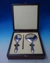Carrs English Sterling Silver Vanity Set 3pc in Fitted Wood Box #1100 (#... - $998.91