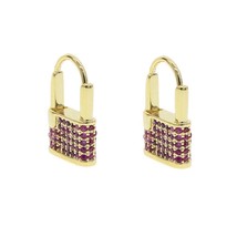 mipave cz lock earring for lady fashion trendy women jewelry 2019 New ar... - $22.08
