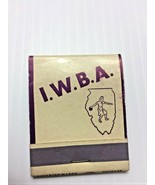 VINTAGE ILLINOIS WOMEN&#39;S BOWLING ASSOCIATION ( I.W.B.A.) Old Matchbook w... - £19.38 GBP