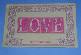 Haight Ashbury Post Card Vintage 1967 Sea Cliff Press #116 Love San Fran... - £27.64 GBP