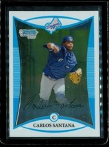 2008 Bowman Chrome Prospects Baseball Card BCP134 Carlos Santana La Dodgers - £7.76 GBP