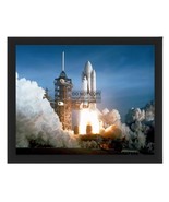 SPACE SHUTTLE COLUMBIA (STS-1) FIRST LAUNCH APRIL 1981 8X10 NASA FRAMED ... - £15.70 GBP