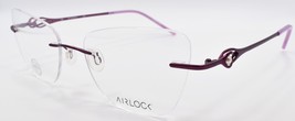Airlock Majestic 203 500 Women&#39;s Eyeglasses Frames Rimless 54-18-140 Violet - £54.87 GBP