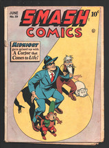 Smash Comics #59 1945-Midnight, Lady Luck, The Jester, Black X.-Daffy-Good Gi... - $108.64