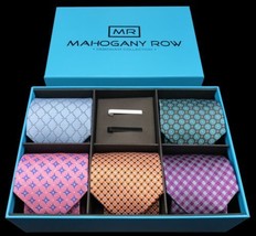 Mahogany Row 5 Luxury Men Neckties - £29.04 GBP
