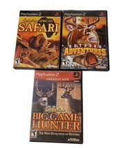 PlayStation 2 Lot Of 3 &quot;Cabela&#39;s&quot; Outdoor Games - £11.42 GBP