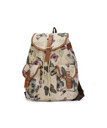  Midsize Backpack with Butterflies   Buckled Front Pockets Zippered Insi... - $29.34