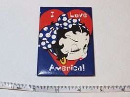 Betty Boop I Love America! heart America wink magnet Fridge Refrigerator... - £10.14 GBP