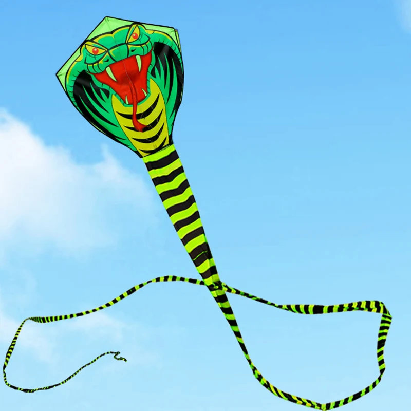 Shipping large snake kite cobra kite with handle line outdoor toys for adult bird eagle thumb200