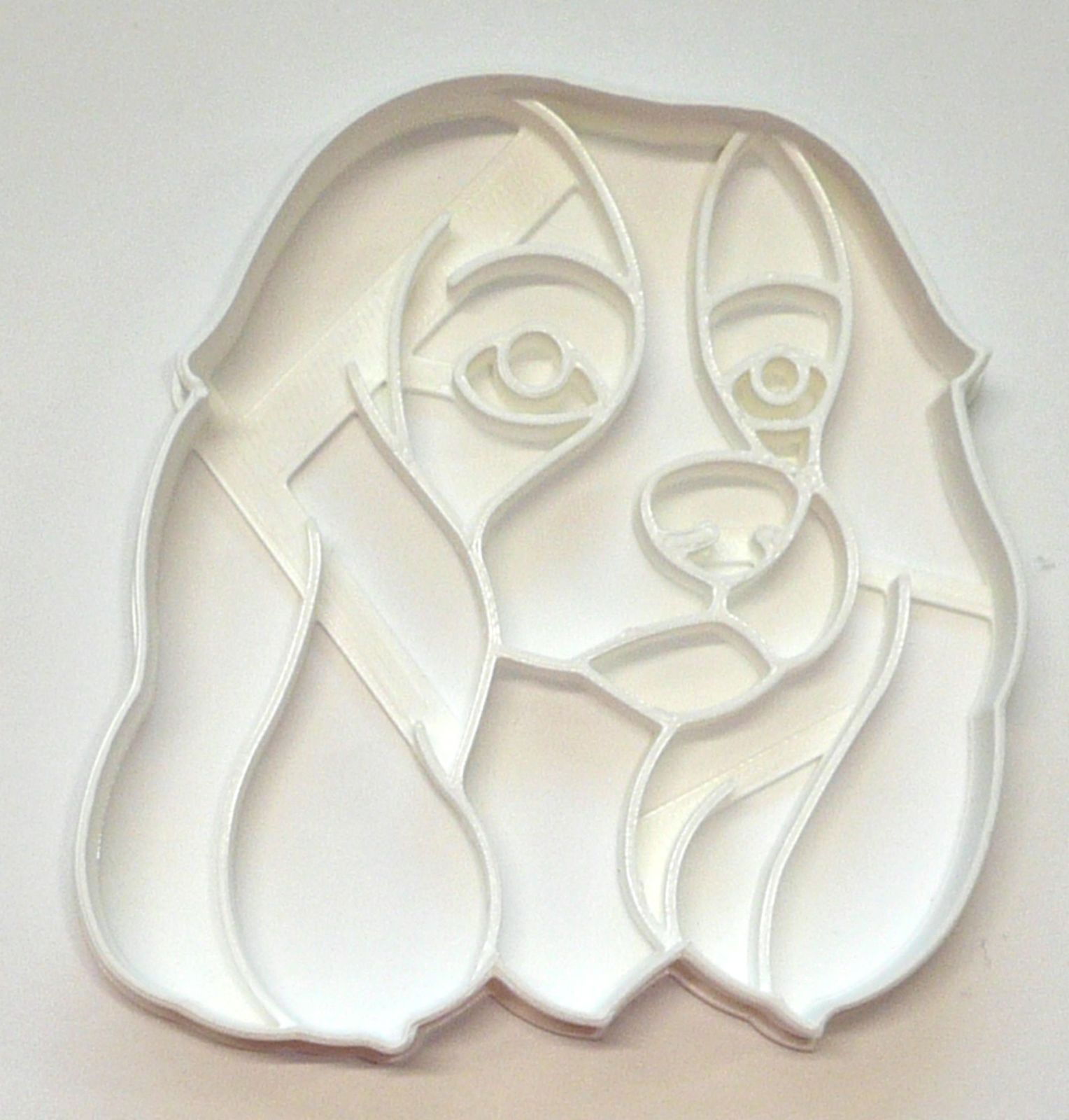Cavalier King Charles Spaniel Dog Face Detailed Cookie Cutter USA PR4031 - £3.18 GBP