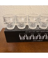 6 pc Skull Shot Glasses Holloween Party Glasses -Clear Glass - $18.69