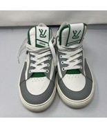 Louis Vuitton Charlie LV Monogram Sneaker Leather White Green Sz 43 Unis... - $142.49