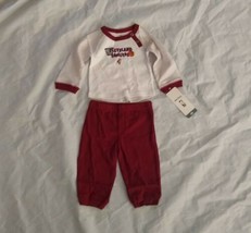 NBA Baby Boy&#39;s Cleveland Cavaliers 2pc Set Top &amp; Pants Wine Red White Size 6-9M - £12.22 GBP