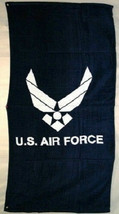 Us Air Force Wings Beach Towel 30 X 60 (Cotton Twill) Brand New (Licensed) - £36.57 GBP