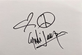 Cyndi Lauper original signature - £39.33 GBP