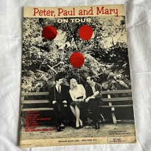 1964 Peter, Paul Et Mary Sur Tour Songbook Partitions de Musique Voir Full Liste - £7.49 GBP