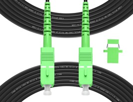 Fibergaga-50M(165Ft) Sc/Apc To Sc/Apc Outdoor Fiber Optic Cable, Simplex... - $51.99