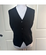 Ladies Fully Lined 4 Button V-Neck Dressy Vest, Size XL - NEW! - £17.70 GBP