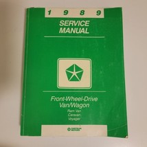 Chrysler 1989 Service Manual Front-Wheel-Drive Van/Wagon Ram Van Caravan... - £12.54 GBP