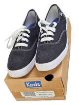 KEDS Shoes Sneakers Womens Navy Blue Lace Up Textile WF34200 Size 9.5 Brand New - £19.74 GBP