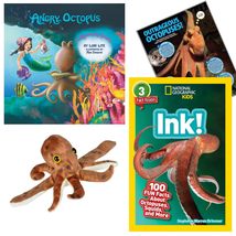 Octopus STEAM Educational Gift Set with Huggers Octopus Plush Toy Slap Bracelet, - £25.56 GBP