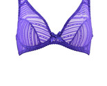 L&#39;AGENT BY AGENT PROVOCATEUR Womens Bra Sheer Non Padded Purple Size S - $29.09